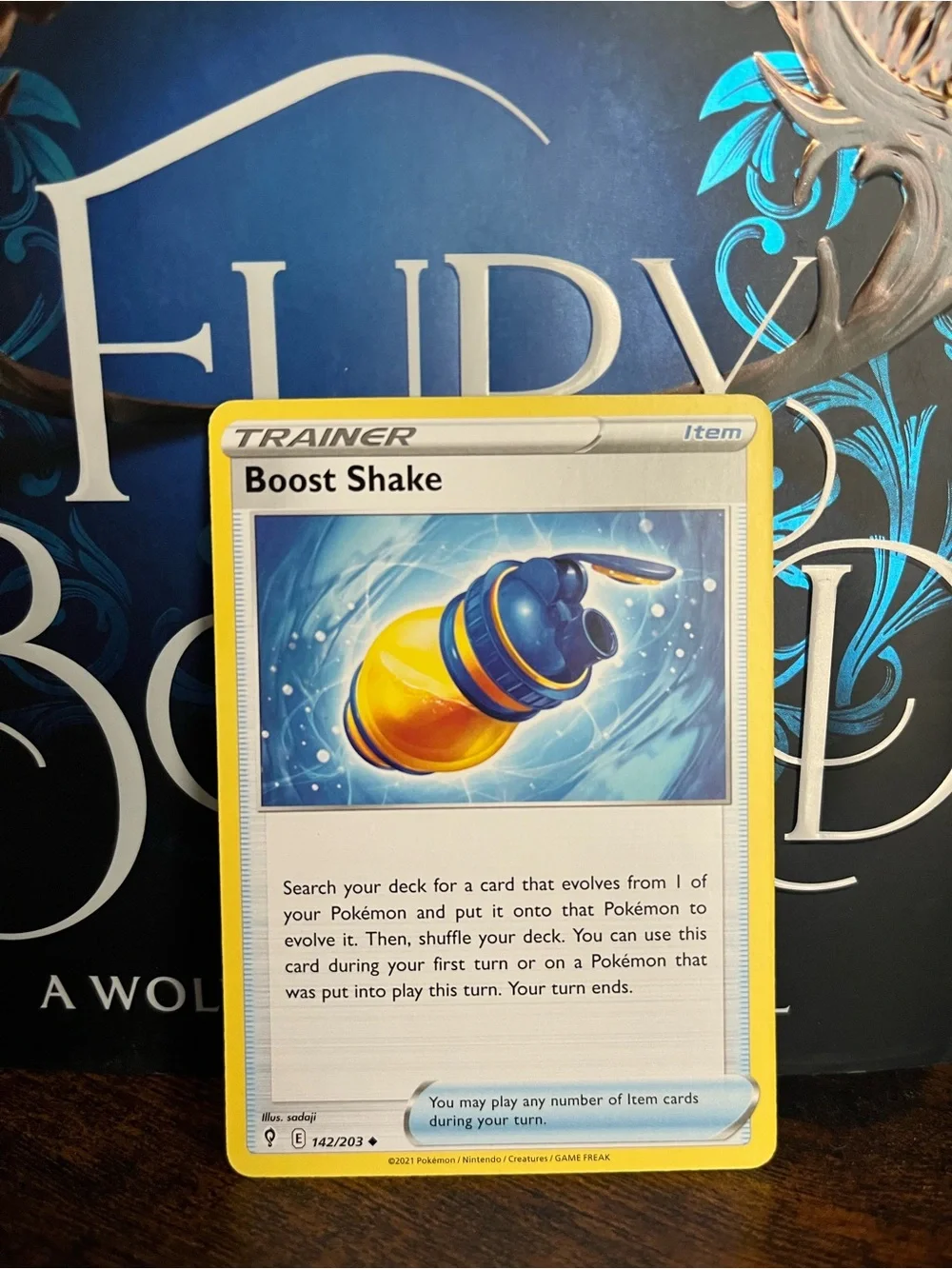 Pokemon Trainer Item Card Boost Shake Evolving Skies 142/203
